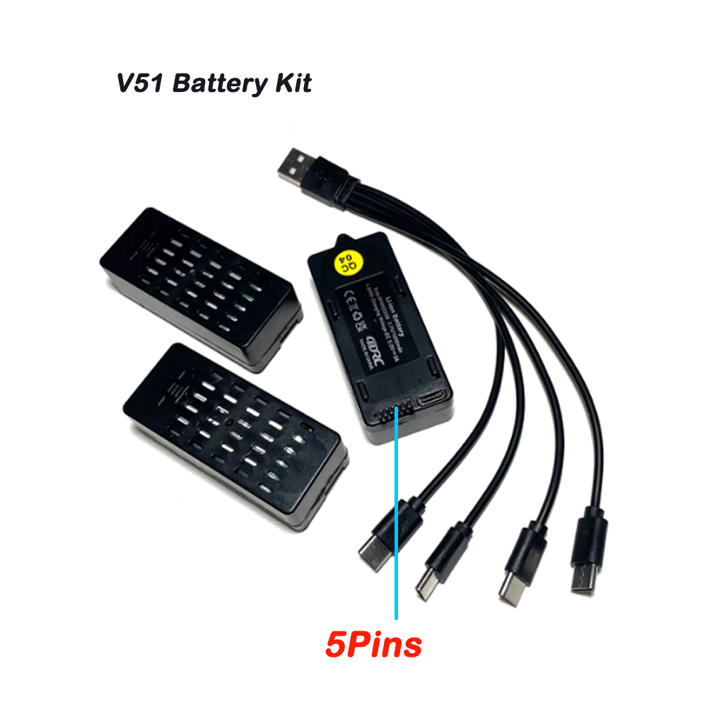 3 шт. аккумулятора 4D-V51 3.7В – обзор и цена Drone Racing Charger